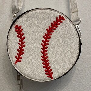 Novelty Baseball Stitch Crossbody Bag